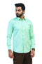 Veshbhoshaa Bluebird Men'S Green Formal Shirt