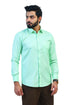 Veshbhoshaa Bluebird Men'S Green Formal Shirt
