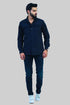 Veshbhoshaa Bluebird Men'S Navy Lining Shirt