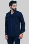 Veshbhoshaa Bluebird Men'S Navy Lining Shirt