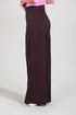 Veshbhoshaa Bluebird Women'S Dark Purple Casual Bell Bottom Trousers