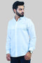 Veshbhoshaa Bluebird Men'S White Horizontal Striped Casual Shirt