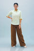 Veshbhoshaa Bluebird Women'S Mustard Casual Bell Bottom Trousers