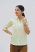 Veshbhoshaa Bluebird Women'S Light Yellow Formal Shirt