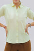 Veshbhoshaa Bluebird Women'S Light Yellow Formal Shirt
