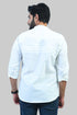 Veshbhoshaa Bluebird Men'S White Casual Short Kurta
