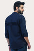 Veshbhoshaa Bluebird Men'S Blue Casual Short Kurta