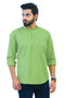 Veshbhoshaa Bluebird Men'S Green Casual Short Kurta