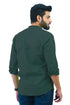 Veshbhoshaa Bluebird Men'S Green Casual Short Kurta