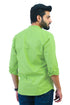 Veshbhoshaa Bluebird Men'S Green Casual Short Kurta