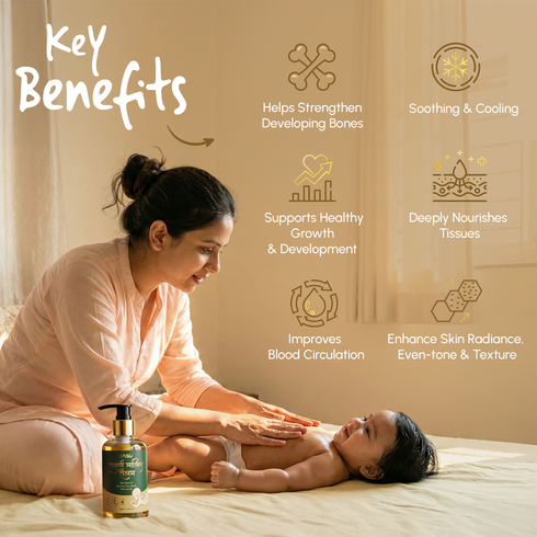Vasuestore Vasu Swarna Malish Ayurvedic Tailam Baby Massage Oil