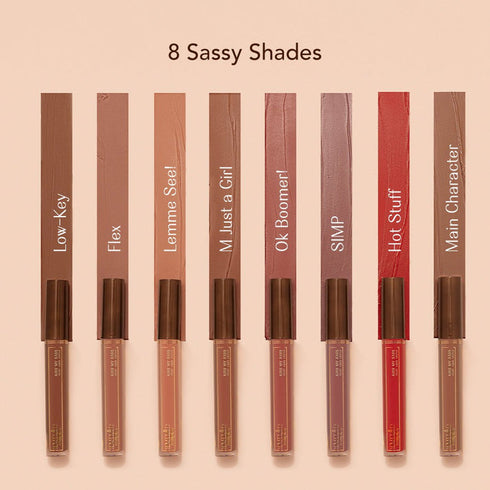 LoveChild M Just A Girl | Reddish Brown | Kiss My Sass Velvet Matte Liquid Lipstick