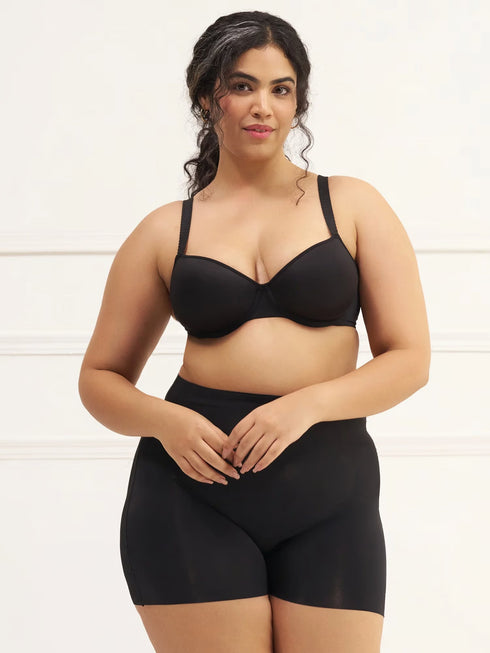 UNDERNEAT Soft Coverage T-Shirt Bra - Black