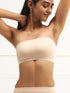UNDERNEAT Bandeau - No Slip Non-Padded Wireless Seamless Tube Bra - Beige