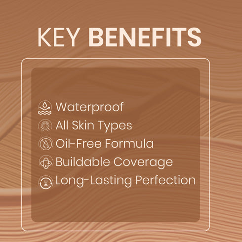Colors Queen Real Base Oil Free Waterproof Foundation | 40 ML