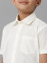 Ramraj Cotton Boy Cream Half Sleeves Shirt