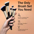 Colors Queen Pro Beauty Essentials 5 pc Brush Set