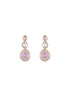 Rose Gold Plated Ruby AD Studded Pendant Jewellery Set