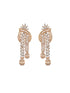 Dual Toned Gold Plated AD Studded Mango Design Luxe Statement Necklace Jewellery Set