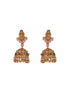 Elegant Gold Plated Floral Necklace Jewellery Set with Matching Earrings