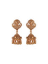 Gold Plated Green Pearl Beaded Ganesha Motif Long haram Temple Jeellery Set