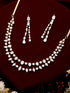 Gold Toned AD Studded Layered Minimal jewellery Set