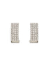 Silver Toned Zircon Studded Statement Collar Necklace Jewellery Set