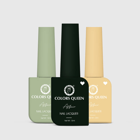 Colors Queen Affair Matte Nail Paint Set of 3 – Highly Pigmented Enamel