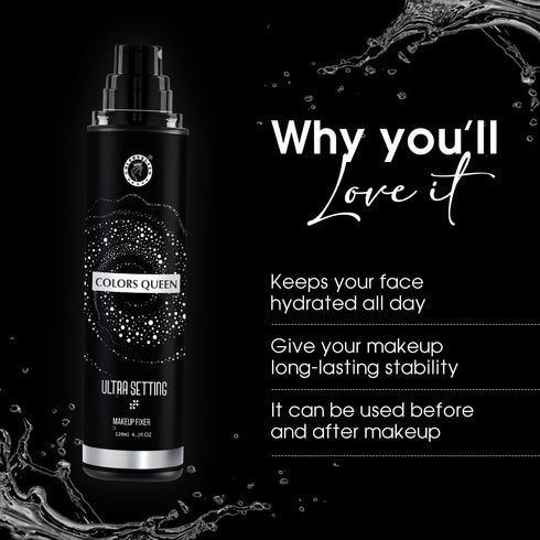 Colors Queen Ultra Setting Luxury Makeup Fixer Spray | 120 ML