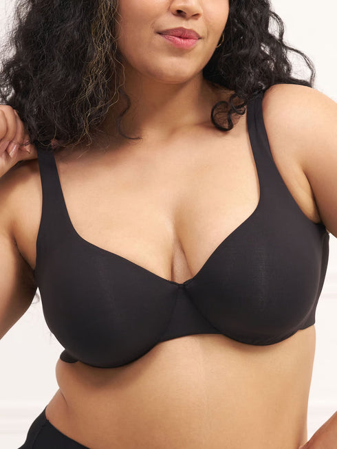 UNDERNEAT Minimizer Bra for Heavy Bust - Wired Non-Padded Full Coverage Bra - Beige