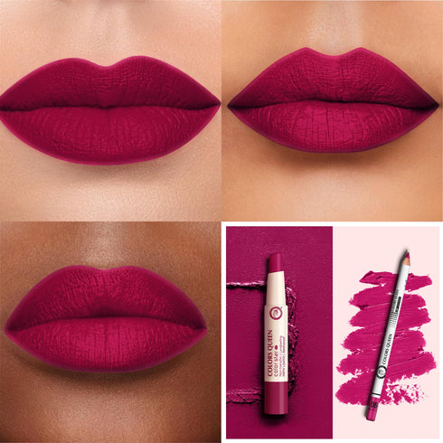 Colors Queen Long-Lasting Lipstick & Lip Definer Combo