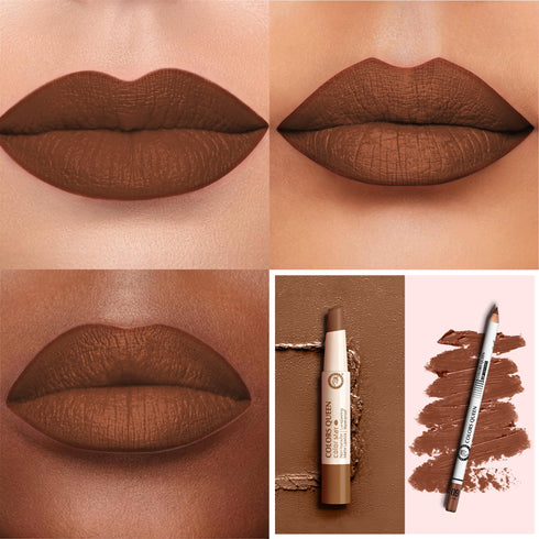 Colors Queen Long-Lasting Lipstick & Lip Definer Combo