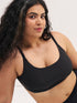 UNDERNEAT Every Day Scoop Bralette - Non-Padded Wireless Full Coverage and Seamless - Black