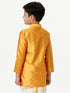 Ramraj Cotton Boys Full Sleeves Golden Yellow Shiny Kurta K6