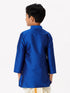 Ramraj Cotton Boys Full Sleeves Royal Blue Shiny Kurta K5