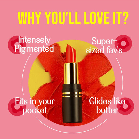 LoveChild Moody Modak Full Pocket Lipstick Wine Red