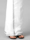 Ramraj Cotton Boys Readymade Single Layer White Dhoti With Silver Jari Border