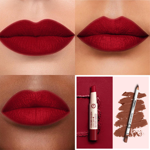 Colors Queen Long-Lasting Lipstick & Lip Definer Combo