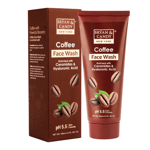 Bryan & Candy Coffee Face Wash For Men And Women Enriched with Vitamin E Pro Vitamin B5 & Allantoin