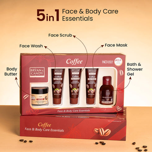 Bryan & Candy Coffee Face & Body Care Essentials Pack of 5
