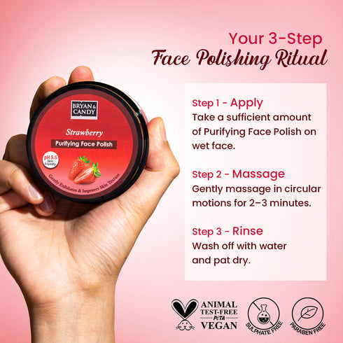 Bryan & Candy Strawberry Purifying Face Polish