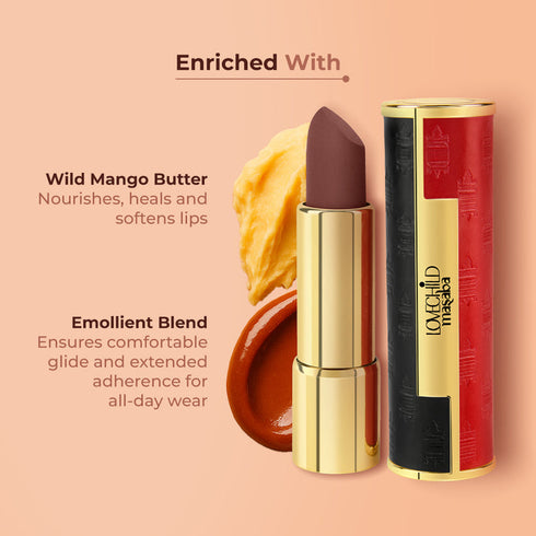 LoveChild Loop Me In | Black Irish Brown | The Boss Statement Matte Lipstick