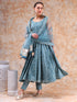 Pomcha Jaipur Dil Kash Powder Blue Bhendhaj Anarkali Set