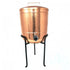 Isha Life Hammered Copper Container with Lid 450ml