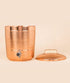 Isha Life Hammered Copper Container with Lid 450ml