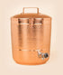 Isha Life Hammered Copper Container with Lid 450ml