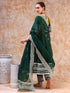 Pomcha Jaipur Dil Kash Green Double Shade Anarkali Set