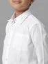 Ramraj Cotton Boys Cotton Full Sleeves White Shirt