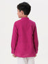 Ramraj Cotton Boys Breeze Cotton Full Sleeves Purple Kurta