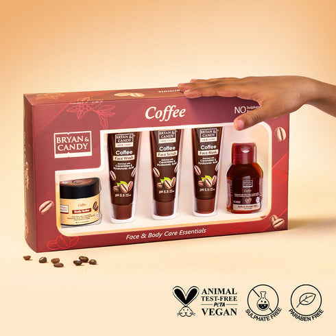Bryan & Candy Coffee Face & Body Care Essentials Pack of 5